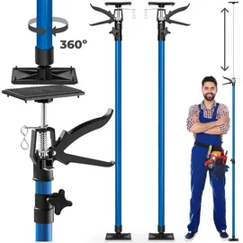 Tectake Deckenstütze Metall 115-290 cm blau