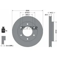 Textar Bremsscheibe PRO