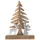 amagohome Weihnachtsbaum mit Hirsch u. Engel 20 x 27 cm Braun