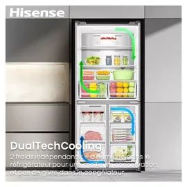 Hisense RQ5P470SAFE Side-by-Side (483 l, 1785 mm hoch, Schwarz)