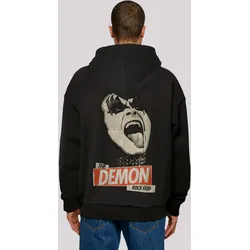 Kapuzenpullover F4NT4STIC "Kiss Rock Music God", Herren, Gr. 3XL, schwarz, Obermaterial: 100% Baumwolle, casual, oversize, Langarm, Pullover, Musik,Band,Logo