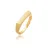 Elli Ring 925 Silber Pinky Ring, Siegelring in gold, | Gr.: 48