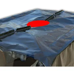 IBC Abdeckplane Schutz Hülle Plane Haube Folie Regen-Wasser-Tank 1000L Container