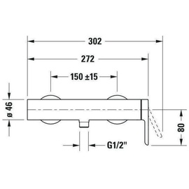 Duravit C.1 Aufputz chrom