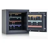 ISS safe4key Schlüsseltresor grau mit 64 Haken Elektronikschloss