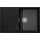 Primagran San Francisco Level S035 rechts Einbau Granit schwarz Handbetätigung 780 x 500 mm