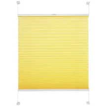 LIEDECO Klemmfix Plissee verspannt 80 x 150 cm gelb