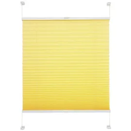 LIEDECO Klemmfix Plissee verspannt 80 x 150 cm gelb