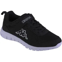 Kappa Unisex Kinder Sneaker Turnschuh 260982K 1110 Black/white SCHWARZ|WEISS 29