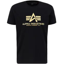 T-Shirt »  Men - T-Shirts Basic T Carbon«, Gr. S, black/gold, , 11901653-S