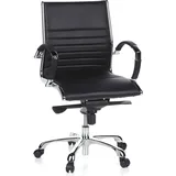 HJH Office Bürostuhl, PARMA 10 Leder mit Armlehnen