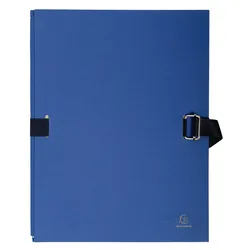 Exacompta 223029E 25x AKTENMAPPEN EINBANDDECKEL LEINEN SORTIER - Dunkelblau