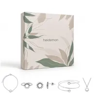 Heideman Schmuck-Adventskalender Summerbox Lissabon silberfarben, Schmuckset mehrteilig Schmuck für Frauen - 5 Schmuckstücke silberfarben