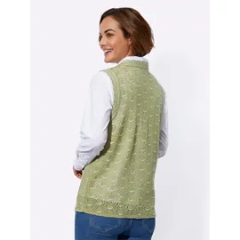 Classic Basics WITT WEIDEN Strickweste in schilf-meliert | Gr.: 40