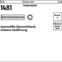 Industrial Quality Supplies DIN 1481/ISO 8752 Spannstifte Federstahl 4