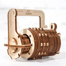UGEARS Mechanisches Holzmodell Kombinationsschloss 34-tlg. 70020