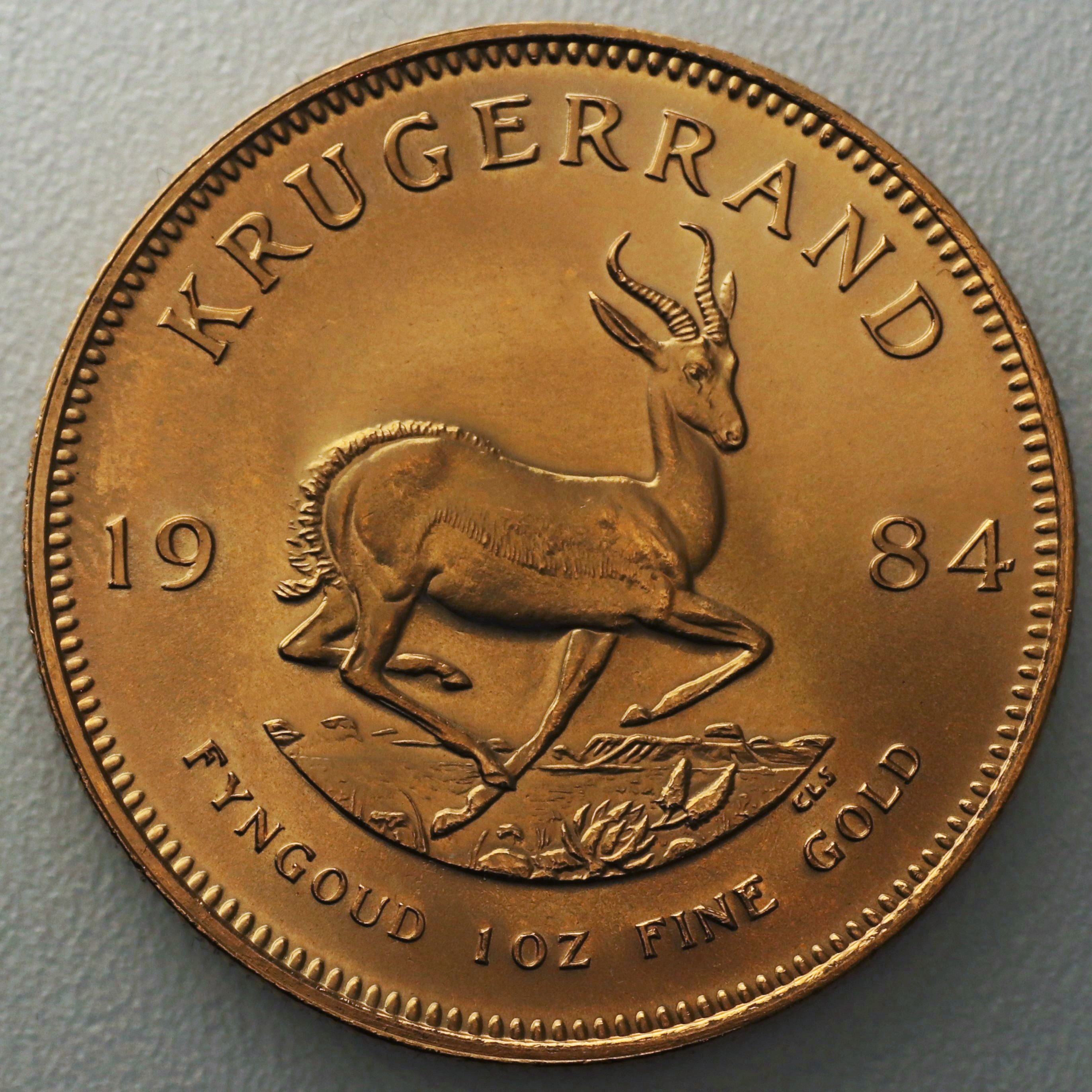 Goldmünze 1oz Krügerrand 1984 (Südafrika)