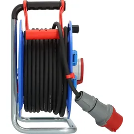Brennenstuhl Garant CEE 1 IP44 Kabeltrommel 30m Kabel in schwarz, CEE-Steckdose 16A 5polig