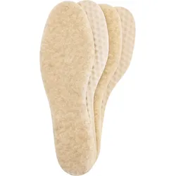 Einlegesohle Wollsohle 2er Pack - reine Wolle beige Stoßdämpfung beige 46