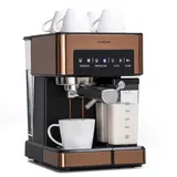 Klarstein Arabica Comfort Siebträgermaschine Kupfer-Metallic