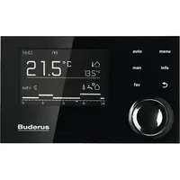 Buderus Logamatic RC310 schwarz System-Bedieneinheit mit Außenfühler T1,