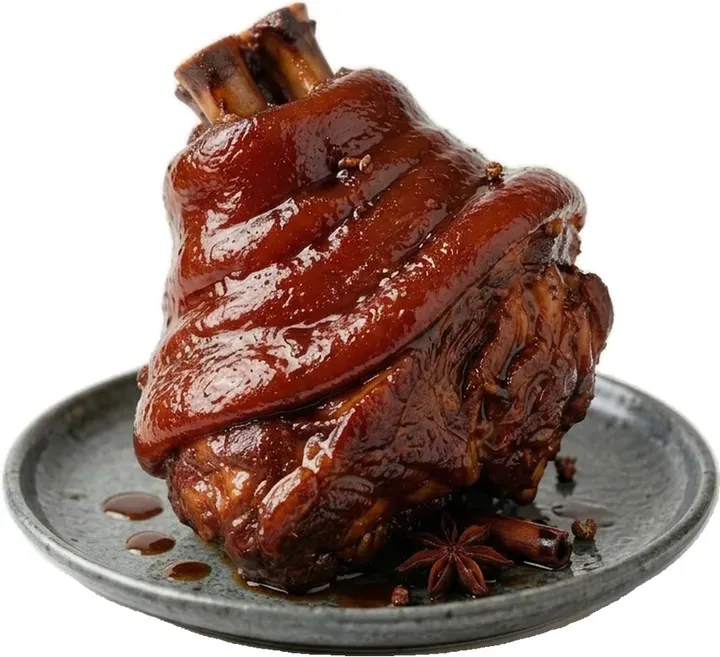 Raw Naturbelassene soßengebratene Schweinehaxe 600 g