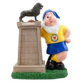 EINTRACHT BRAUNSCHWEIG Gartenzwerg Burglöwe - Blau/Gelb