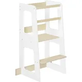 Woltu Lernturm mit Rausfallschutz bis 50 kg weiß