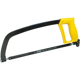 Stanley Metallbügelsäge (305 mm Klingenlänge, max. Schnittleistung 110 mm, 24 Zähne/Inch, 90°/180° verstellbar) 1-15-122