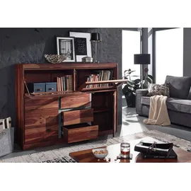MASSIVMOEBEL24.DE Highboard 150 x 115 x 40 cm Braun