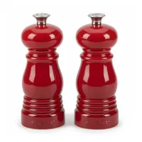 Le Creuset Gewürzmühlen-Set 11 cm Kirschrot befüllt