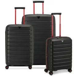 Roncato B-Flying Move 4 Rollen Kofferset 3-teilig mit Dehnfalte  grau