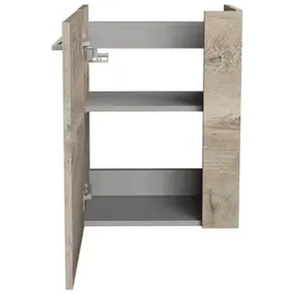 Fackelmann Waschbeckenunterschrank SBC 44 x 60 x 24,3 cm Braun