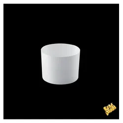MONOUSO - Mehrweg Fingerfood-Becher aus PS "Zero" Weiß 60ml (15 Stück)