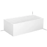 Bette BetteLux Silhouette Badewanne 3461-000CELVS 180x90x45cm, Eckeinbau rechts, mit Schürze, weiß