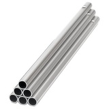 RAYHER® Rayher Klangstäbe, hohl, 6 mm ø, Länge 14 cm, Btl. 6 Stück, Windspiel Stäbe, Aluminiumstäbe, Windspiele, 2537022, Silber