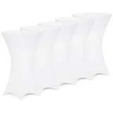 DEUBA Stehtischhusse Weiß Ø 70-75 cm 5er Set