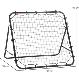 Homcom Fußballtor Schwarz 96 x 80 cm