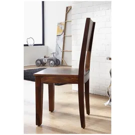 Massivmoebel24 Stuhl Sheesham Holz braun
