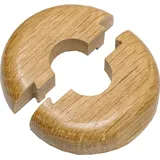 HARO Heizkörperrosette einfach Abdeckrosette für Rohr ø 1/2" Massivholz Eiche
