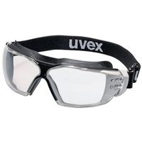 Uvex Ultravision Schutzbrille - Beschlagfreie Kratzfeste und Chemikalienbeständige Vollsichtbrille - Grau/Transparent