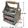 DanDiBo Ambiente Weinregal 4 Flaschen 4 Takt 96034  grau