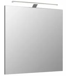 Pelipal 6110 Badezimmerspiegel 60 cm mit LED-Beleuchtung, Spiegel, weiß glanz