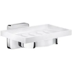Smedbo Ice Seifenschalenhalter, Schale aus Porzellan OK342P, Accessoires, chrom