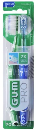 Gum Technische Zahnbürste Pro 2 Stück (1528)