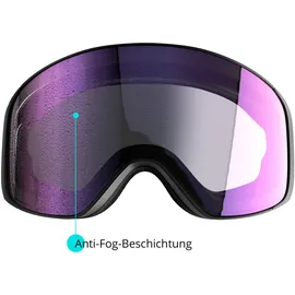YEAZ Ski- und Snowboard-Brille violett/weiss STEEZE