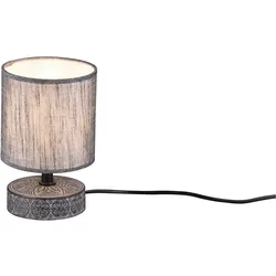 REALITY LEUCHTEN Tischleuchte "Marie", grau, Ø 13cm H: 21cm, Lampen, Nachttischleuchte