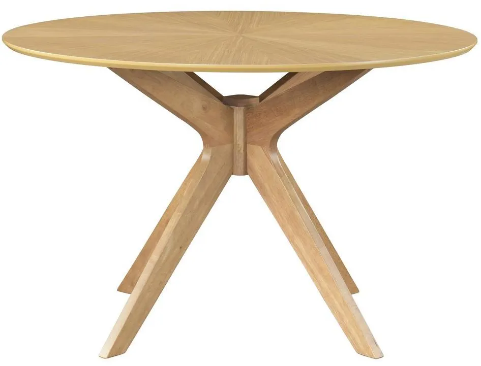 Table à manger design ronde chêne D120 cm DIELLI