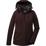 KILLTEC Damen Funktionsjacke/Outdoorjacke mit abzippbarer Kapuze KOW 140 WMN JCKT, dunkelweinrot, 38,