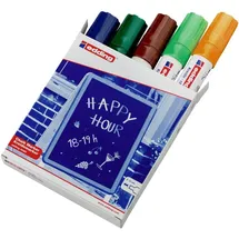 edding 4090 Kreidemarker sortiert (5er Faltschachtel)